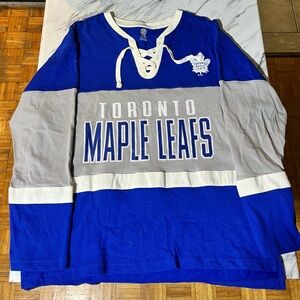 NHL men’s Long Sleeve Toronto Maple Leafs Shirt Sz XL